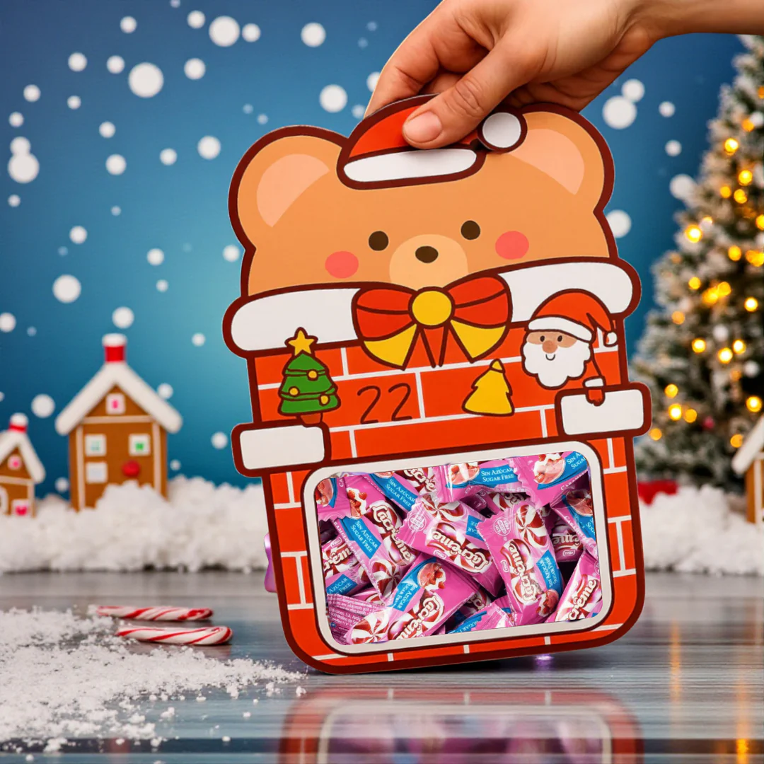 Sachet de Noël Lacrême fraise et crème sans sucre (400g)