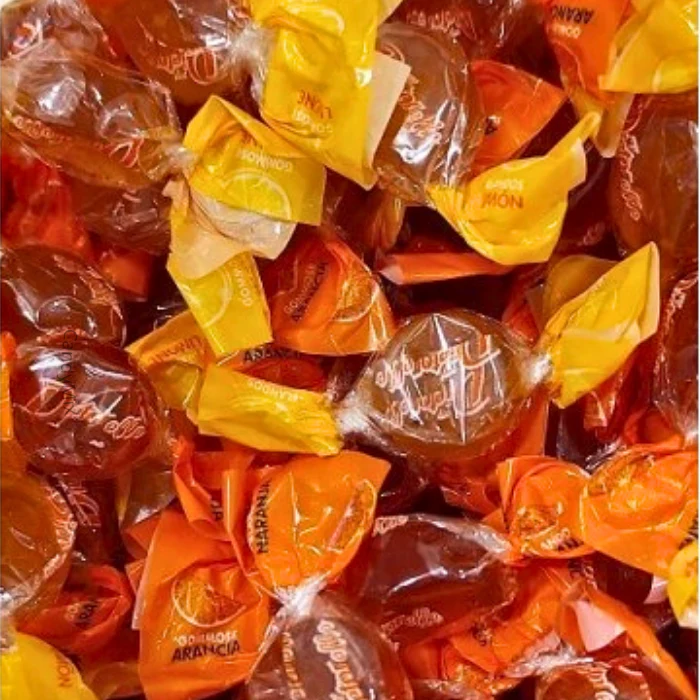🌟🌱 Bonbons mous saveur orange et citron - Bonbons sans sucre (100g) - Dietorelle
