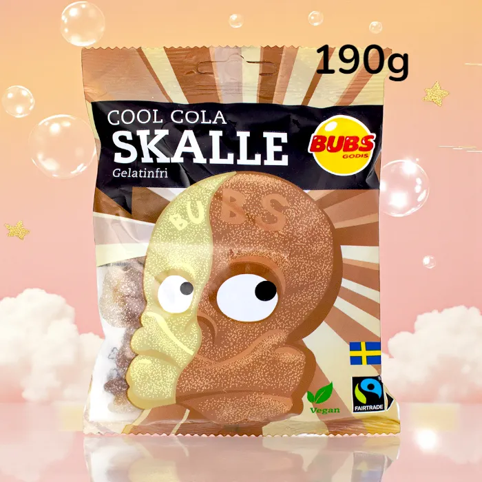 Bubs Crânes Cool Cola (190g) - Bonbons Suédois