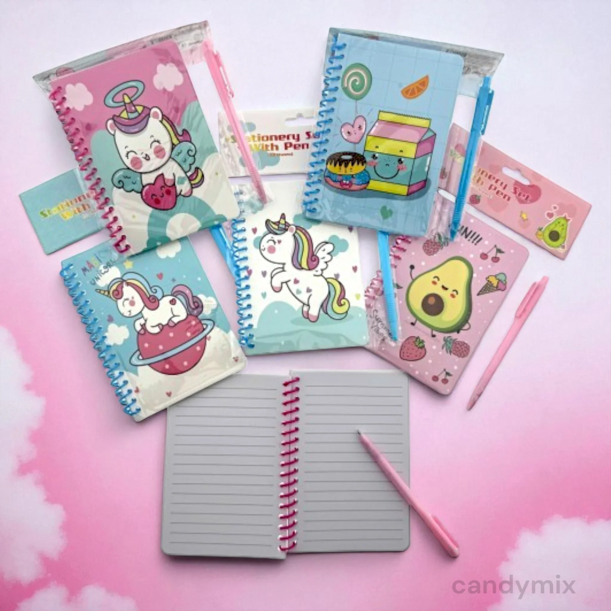 Carnet Kawaï + stylo - 22cm x 15cm