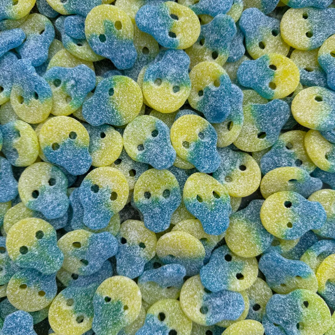 ✨🌱 Crânes suédois Citron Baies - Bonbons Suédois