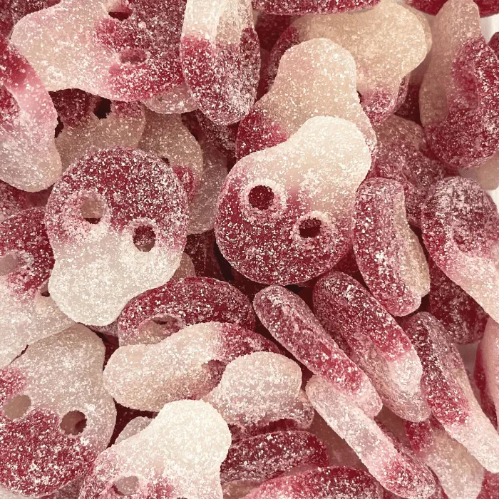✨🌱 Crânes suédois Crème Fraise - Bonbons Suédois