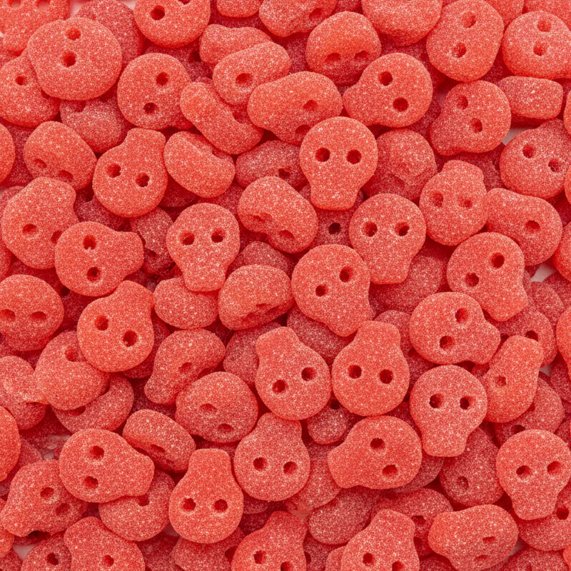✨ Crânes suédois Fraise - Bonbons Suédois