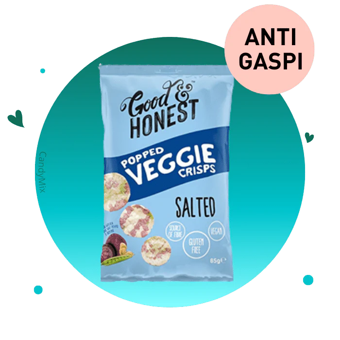 Good & Honest Popped Veggie Crisps ChickPea Salted BIG đż2023