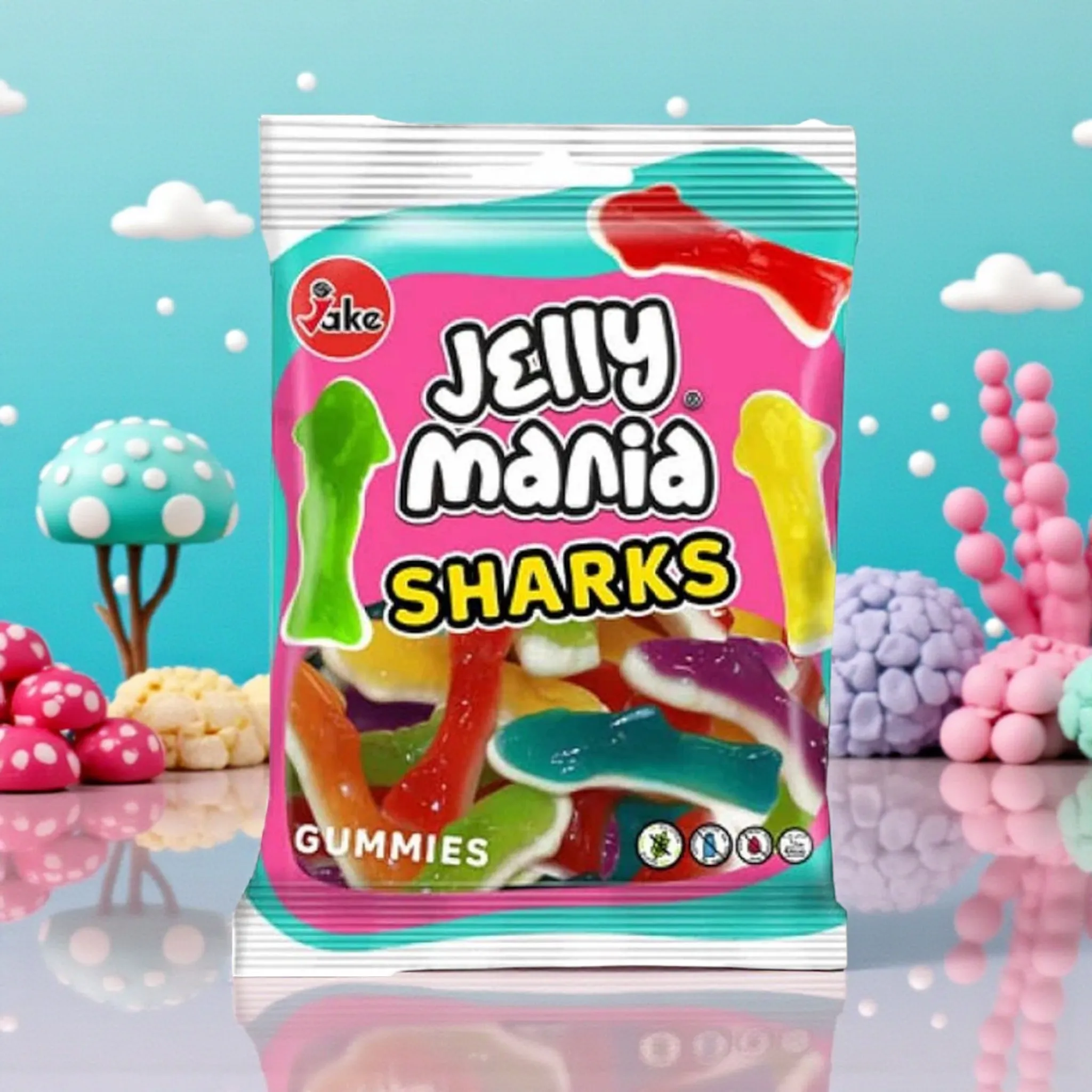 Jake Jelly Mania Sharks (Halal) 🌿