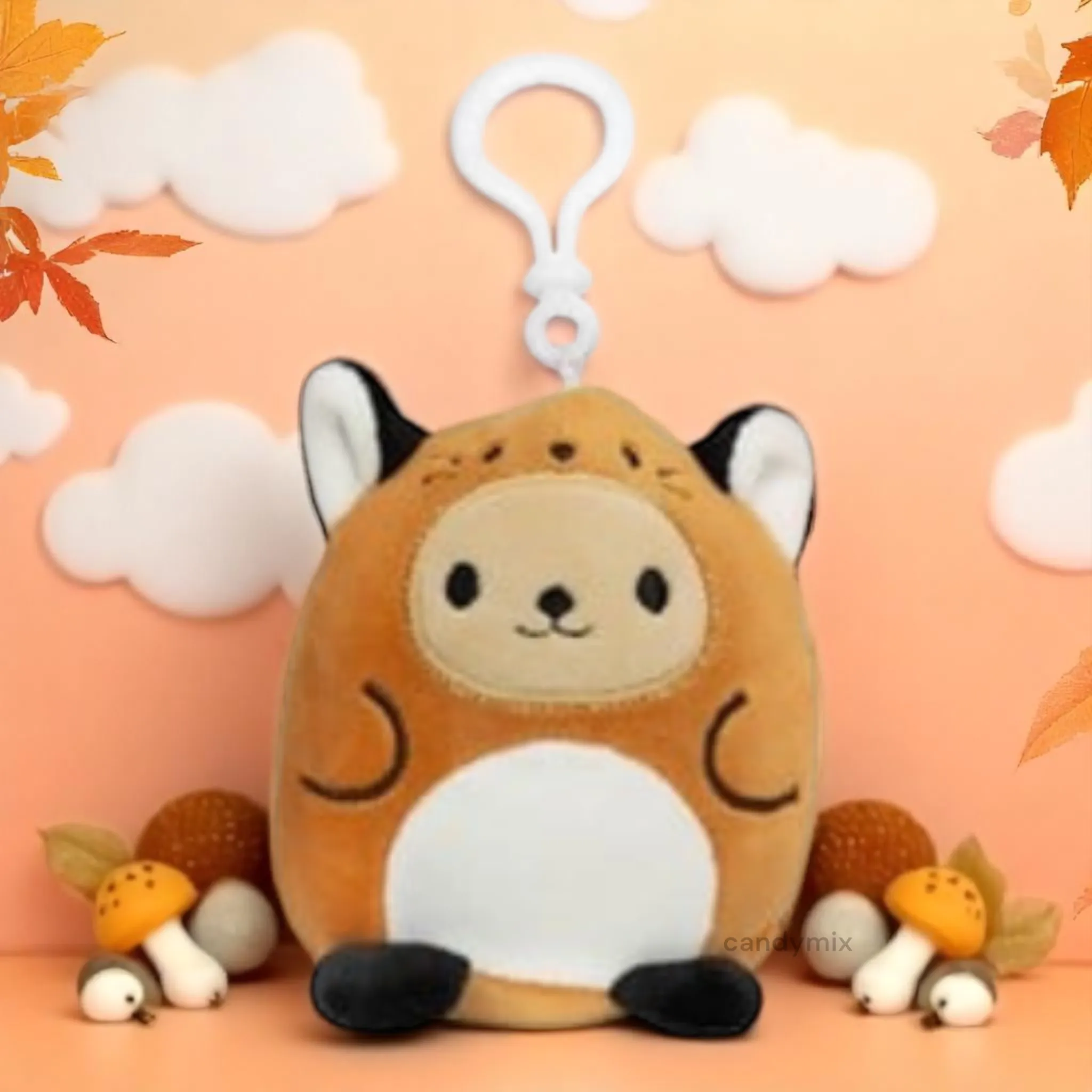 Kawaii peluche Bagclip en costume d'animal 10cm - Image 4