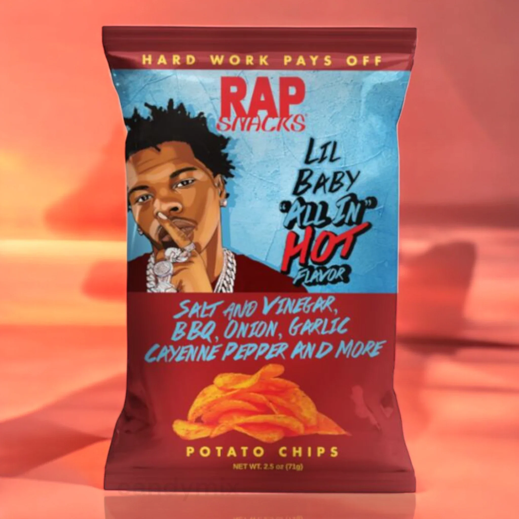 Lil Baby Chips Salt and Vinegar, BBQ, Onion, Garlic and Cayenne Pepper