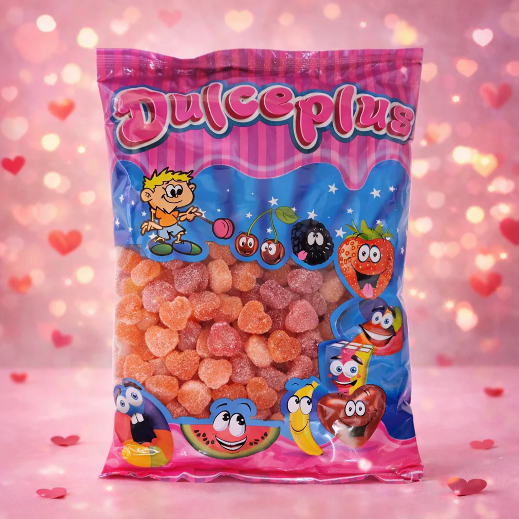 Mini Coeur Pêche Acide - Dulceplus 1kg