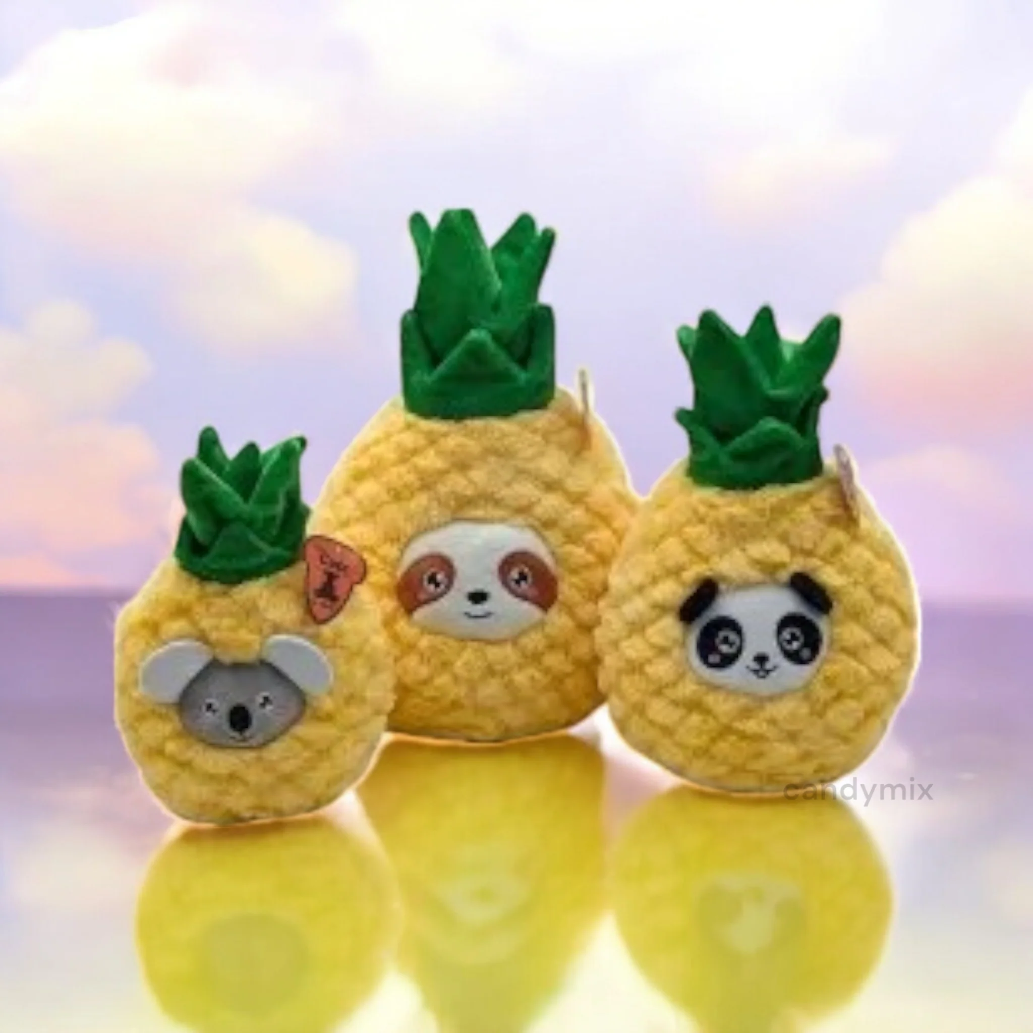 Peluche Ananas Animaux 20cm
