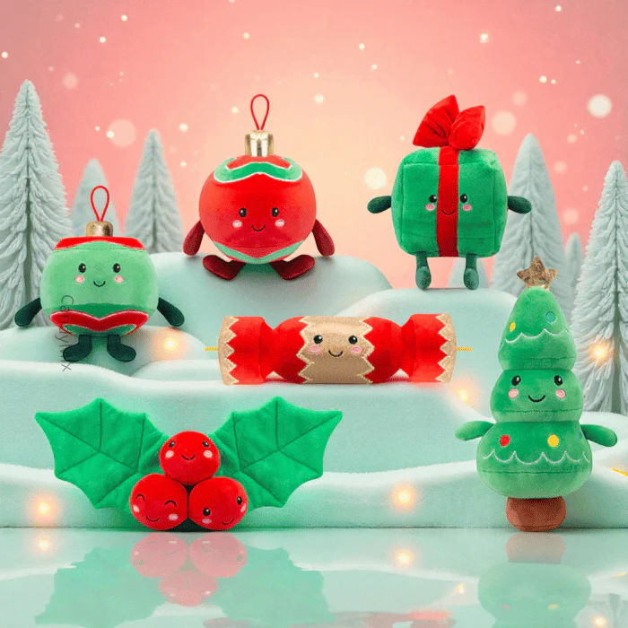 Peluches de Noël - 6 modèles - 16cm
