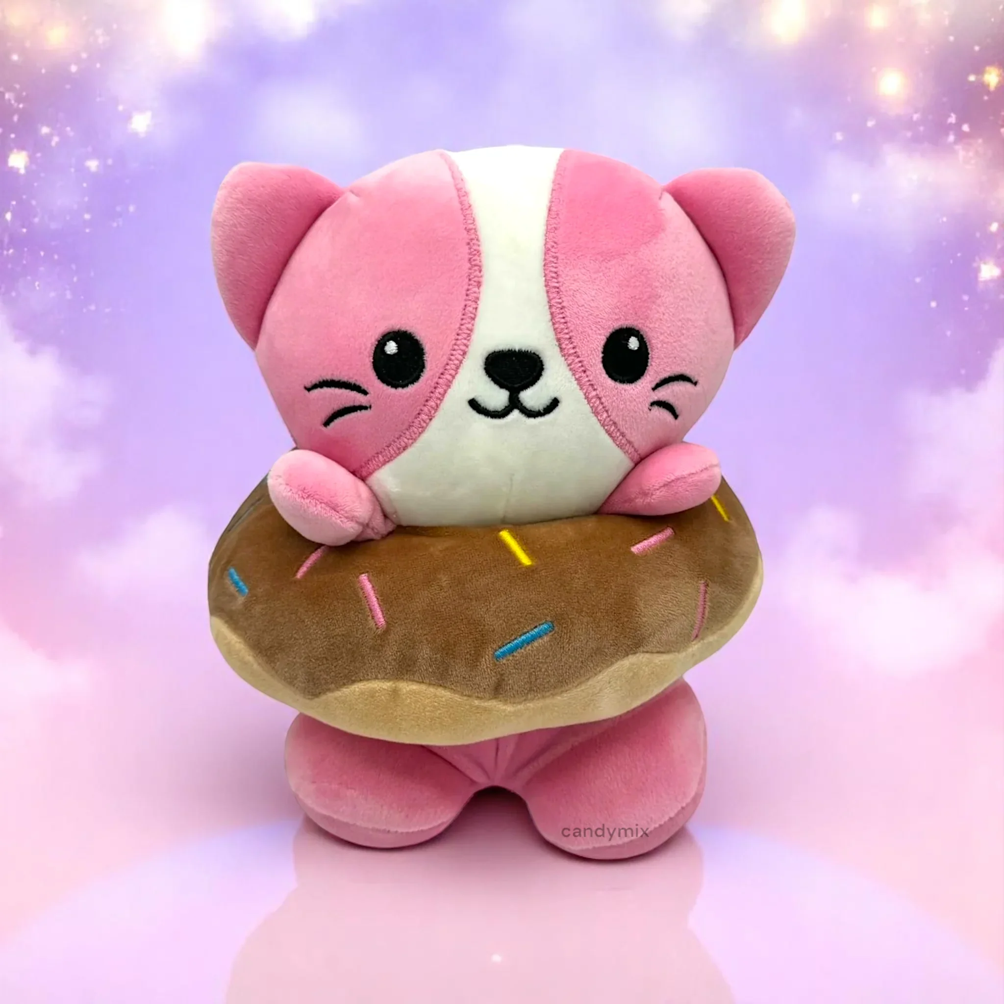 Peluche Maman Donut Animal Chat 23cm