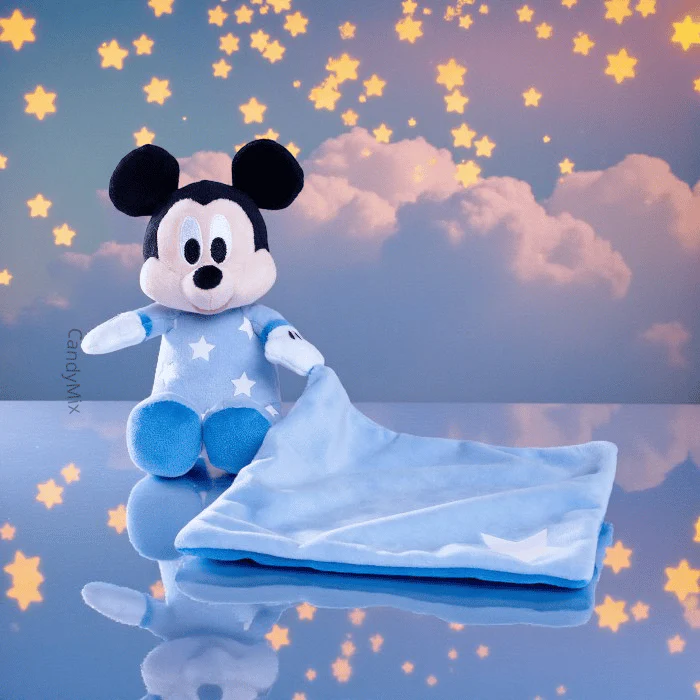 Peluche Mickey et Son Doudou Glow in the dark 10x35cm