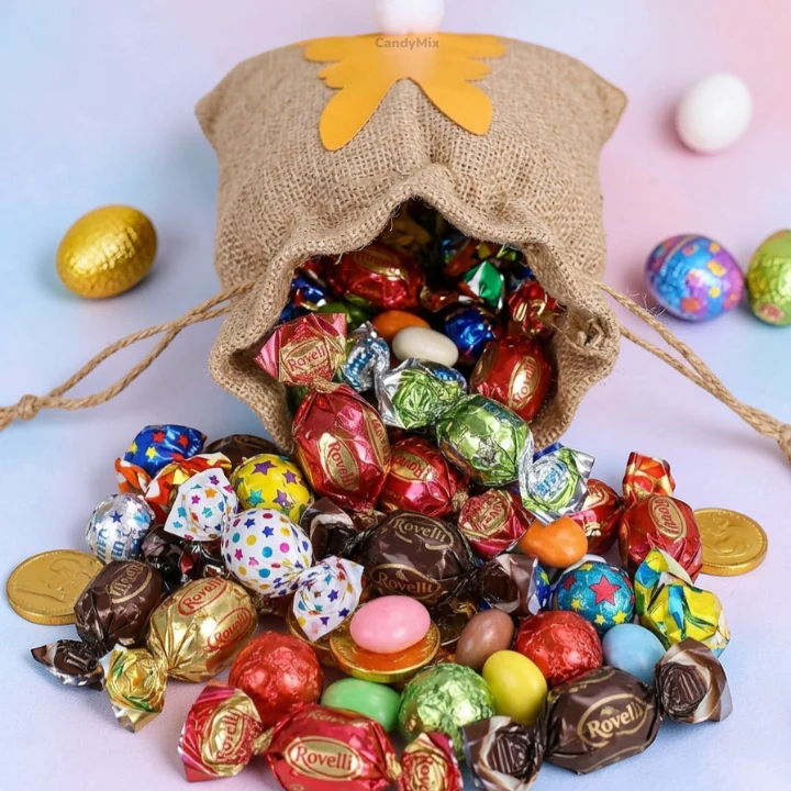 Pochon Pompon de Pâques - Chocolats de Pâques 200g - Image 2