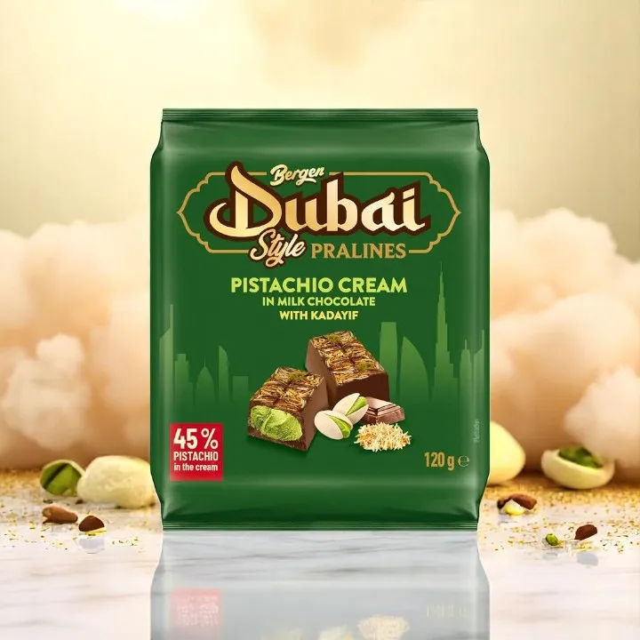 Pralines Dubai style à la crème pistache - Bergen