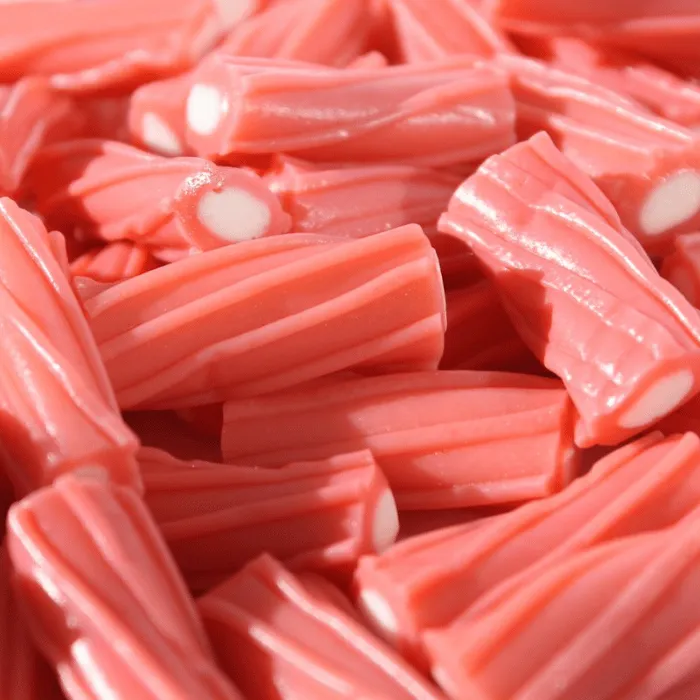 🍬  Rocket Torsadé Lisse Fourré Fraise - Fiesta (100g)