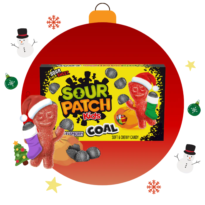 Sour Patch Kids Coal Christmas đż